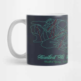 Steamboat Springs Trail Map Mug